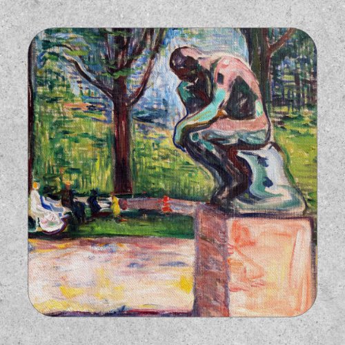 Edvard Munch _ The Thinker by Rodin Patch