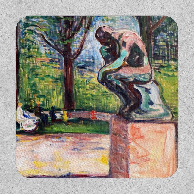 Edvard Munch - The Thinker by Rodin Patch (Front)