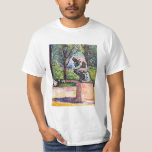Edvard Munch - The Thinker by Rodin T-Shirt