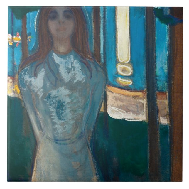 Edvard Munch - The Voice , Summer Night Ceramic Tile (Front)