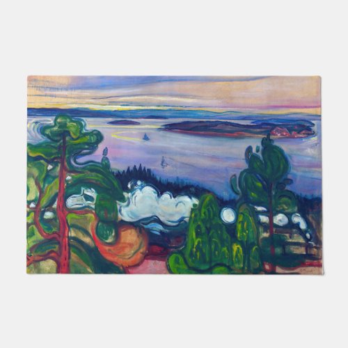 Edvard Munch _ Train Smoke Doormat