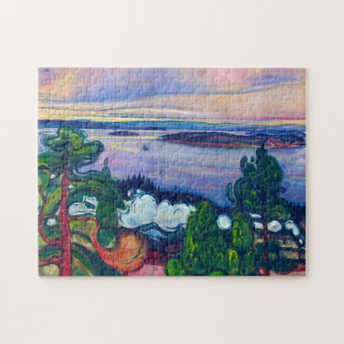 Edvard Munch _ Train Smoke Jigsaw Puzzle