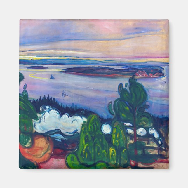 Edvard Munch - Train Smoke Magnet (Front)