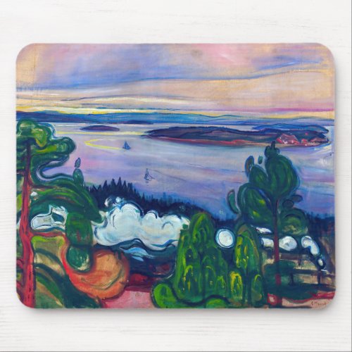 Edvard Munch _ Train Smoke Mouse Pad