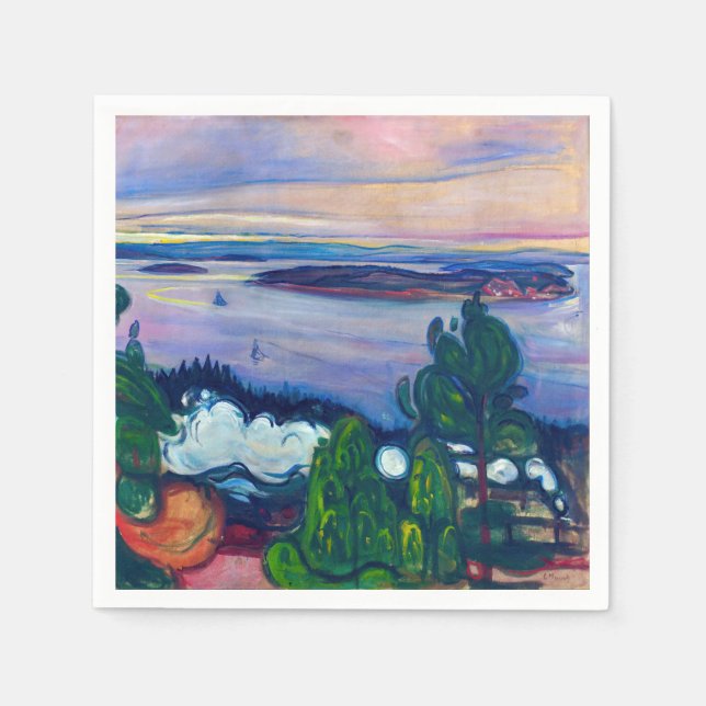 Edvard Munch - Train Smoke Napkins (Front)