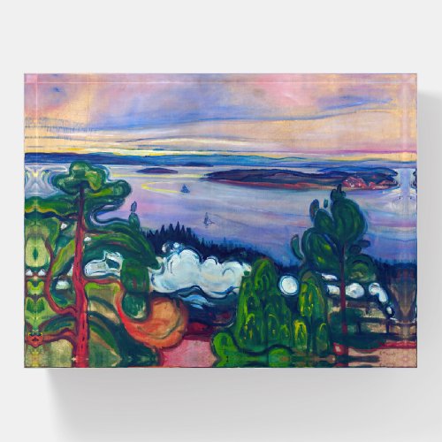 Edvard Munch _ Train Smoke Paperweight