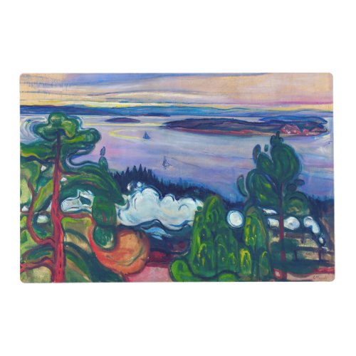 Edvard Munch _ Train Smoke Placemat