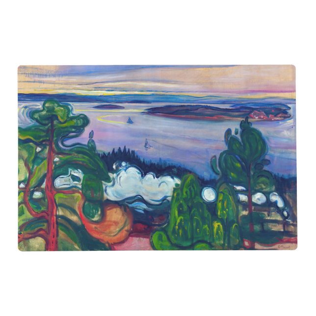 Edvard Munch - Train Smoke Placemat (Front)