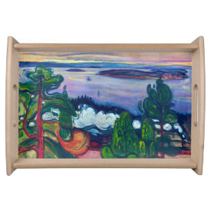 Edvard Munch - Train Smoke Serving Tray