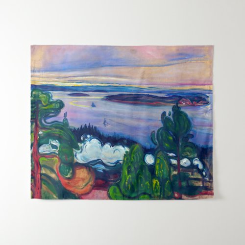 Edvard Munch _ Train Smoke Tapestry