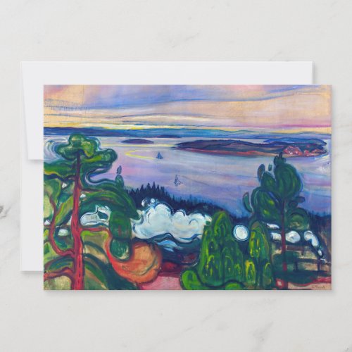 Edvard Munch _ Train Smoke Thank You Card