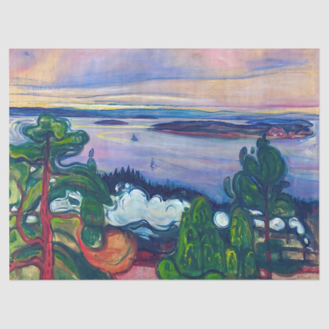 Edvard Munch - Train Smoke Tissue Paper (Front)