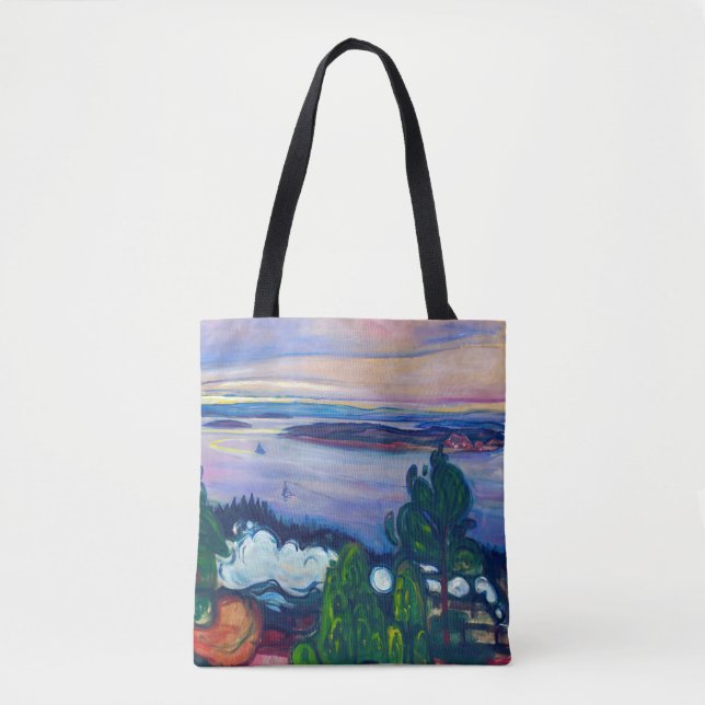 Edvard Munch - Train Smoke Tote Bag (Front)