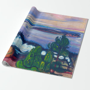 Edvard Munch - Train Smoke Wrapping Paper
