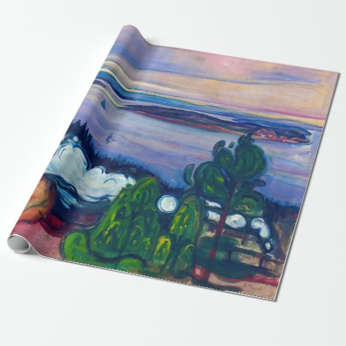Edvard Munch _ Train Smoke Wrapping Paper