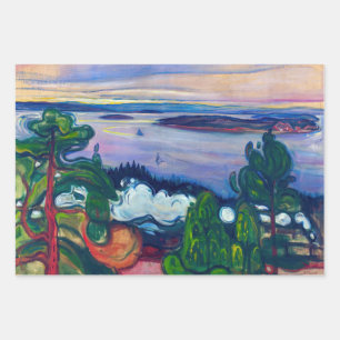 Edvard Munch - Train Smoke Wrapping Paper Sheets