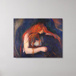 Edvard Munch - Vampire / Love and Pain Canvas Print