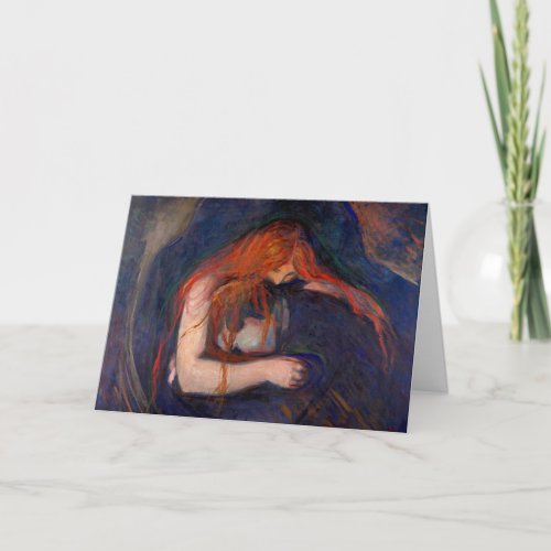 Edvard Munch _ Vampire  Love and Pain Card