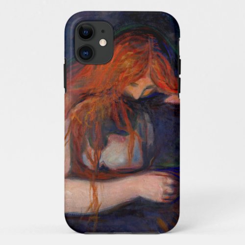 Edvard Munch _ Vampire  Love and Pain iPhone 11 Case