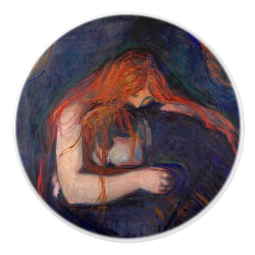 Edvard Munch _ Vampire  Love and Pain Ceramic Knob
