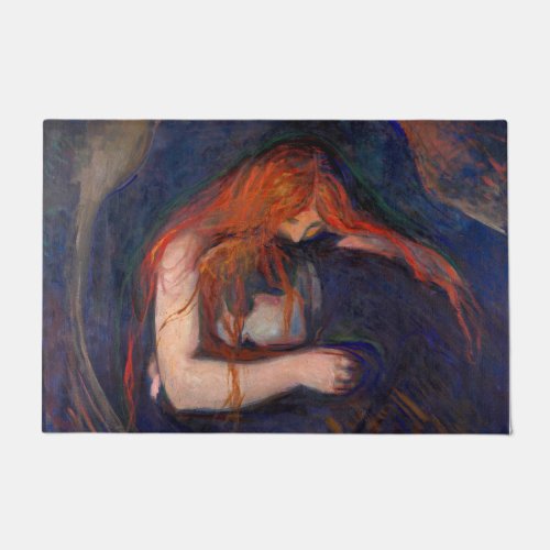 Edvard Munch _ Vampire  Love and Pain Doormat