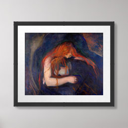 Edvard Munch - Vampire / Love and Pain Framed Art