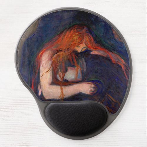 Edvard Munch _ Vampire  Love and Pain Gel Mouse Pad