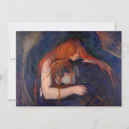 Edvard Munch _ Vampire  Love and Pain Invitation