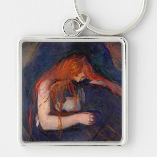 Edvard Munch _ Vampire  Love and Pain Keychain