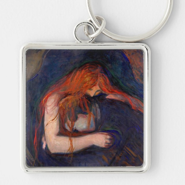 Edvard Munch - Vampire / Love and Pain Keychain (Front)