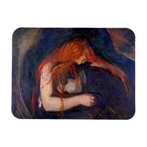 Edvard Munch _ Vampire  Love and Pain Magnet