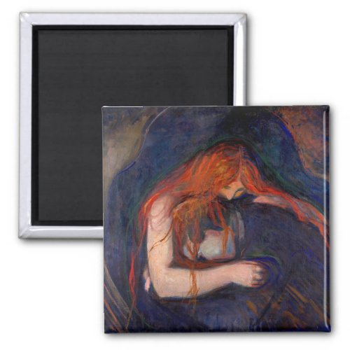 Edvard Munch _ Vampire  Love and Pain Magnet