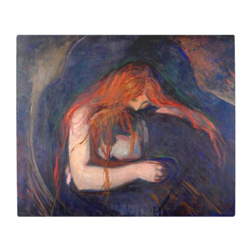 Edvard Munch _ Vampire  Love and Pain Metal Print