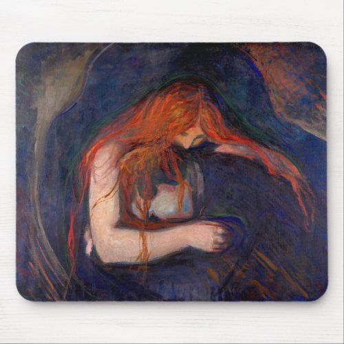 Edvard Munch _ Vampire  Love and Pain Mouse Pad