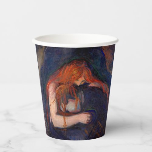 Edvard Munch _ Vampire  Love and Pain Paper Cups