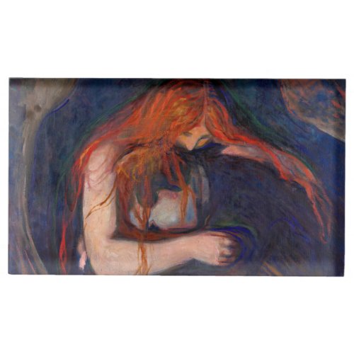 Edvard Munch _ Vampire  Love and Pain Place Card Holder