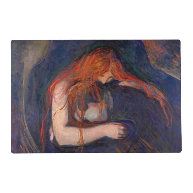 Edvard Munch - Vampire / Love and Pain Placemat (Front)