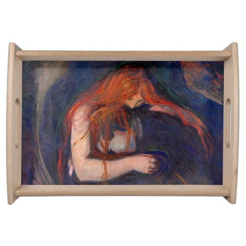 Edvard Munch _ Vampire  Love and Pain Serving Tray