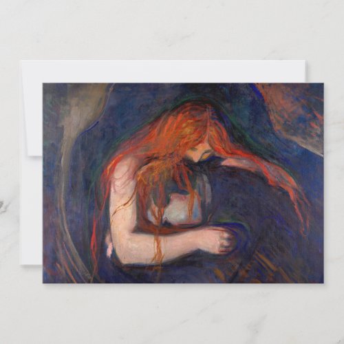 Edvard Munch _ Vampire  Love and Pain Thank You Card