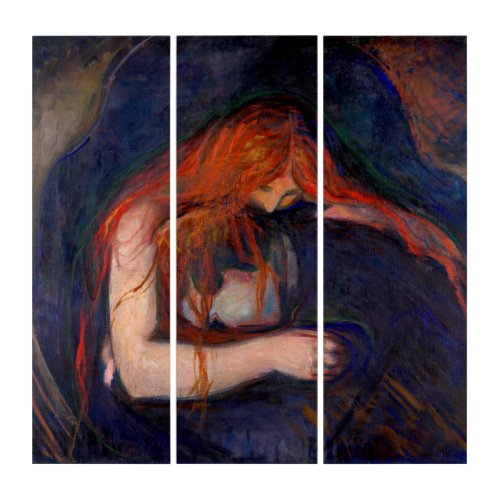 Edvard Munch _ Vampire  Love and Pain Triptych