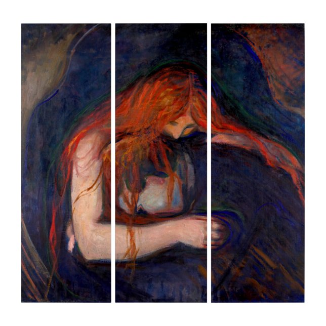 Edvard Munch - Vampire / Love and Pain Triptych (Front)