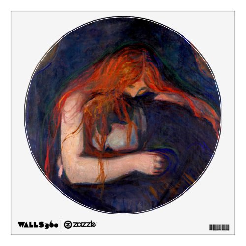 Edvard Munch _ Vampire  Love and Pain Wall Decal