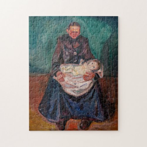 Edvard Munch _ Woman with Sick Child Inheritance Jigsaw Puzzle