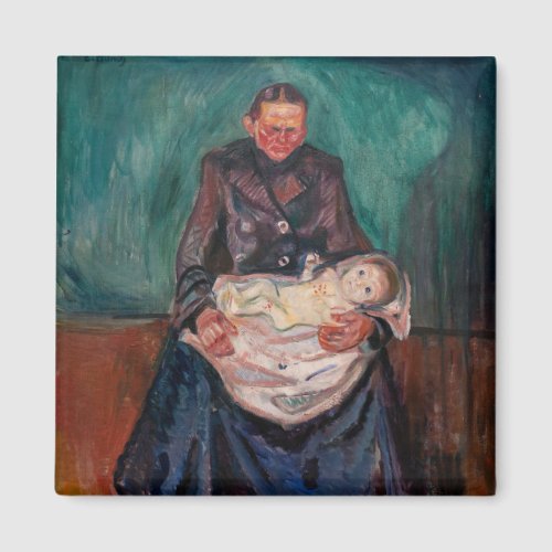 Edvard Munch _ Woman with Sick Child Inheritance Magnet