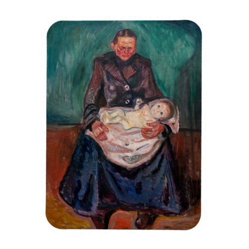 Edvard Munch _ Woman with Sick Child Inheritance Magnet