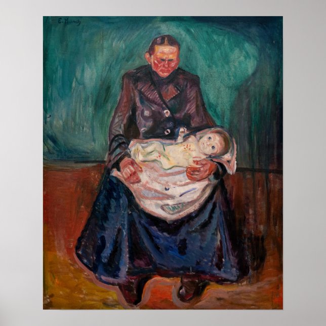 Edvard Munch - Woman with Sick Child, Inheritance Poster (Front)