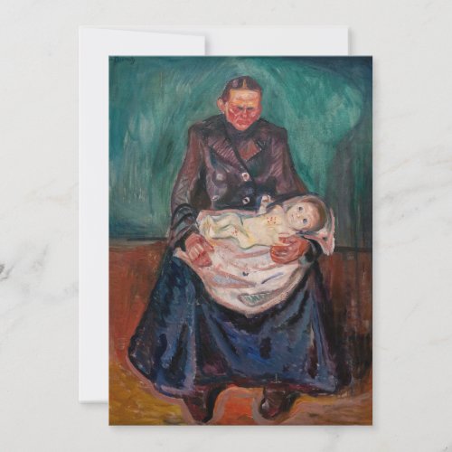 Edvard Munch _ Woman with Sick Child Inheritance Thank You Card