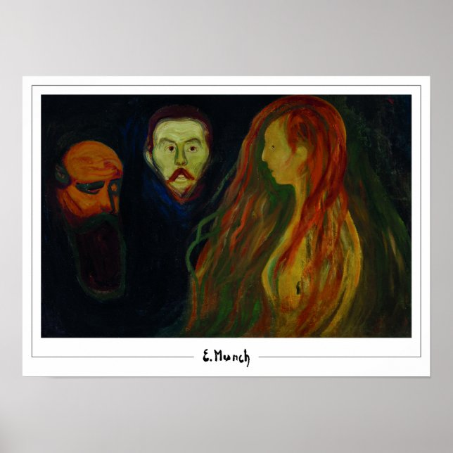Edvard Munch Zedign Art Poster #777-3 (Front)