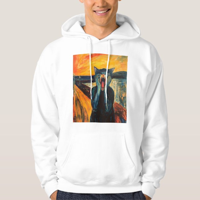 Edvard Munch's Cat Hoodie (Front)
