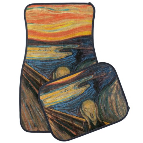 Edvard Munchs The Scream Car Mat